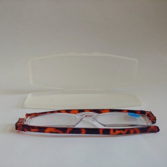 (NWT) Vintage 90's Rectangle Rimless 360 Degree Rotated Reading Glasses (S.Tort) - Picture 6 of 6